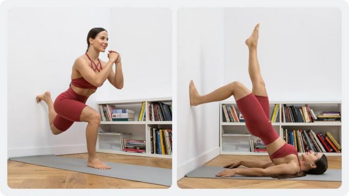 žena dělá jógu